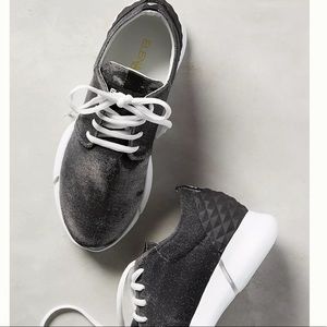 Anthro Elena Iachi Calu Shimmered Sneakers Sz 41